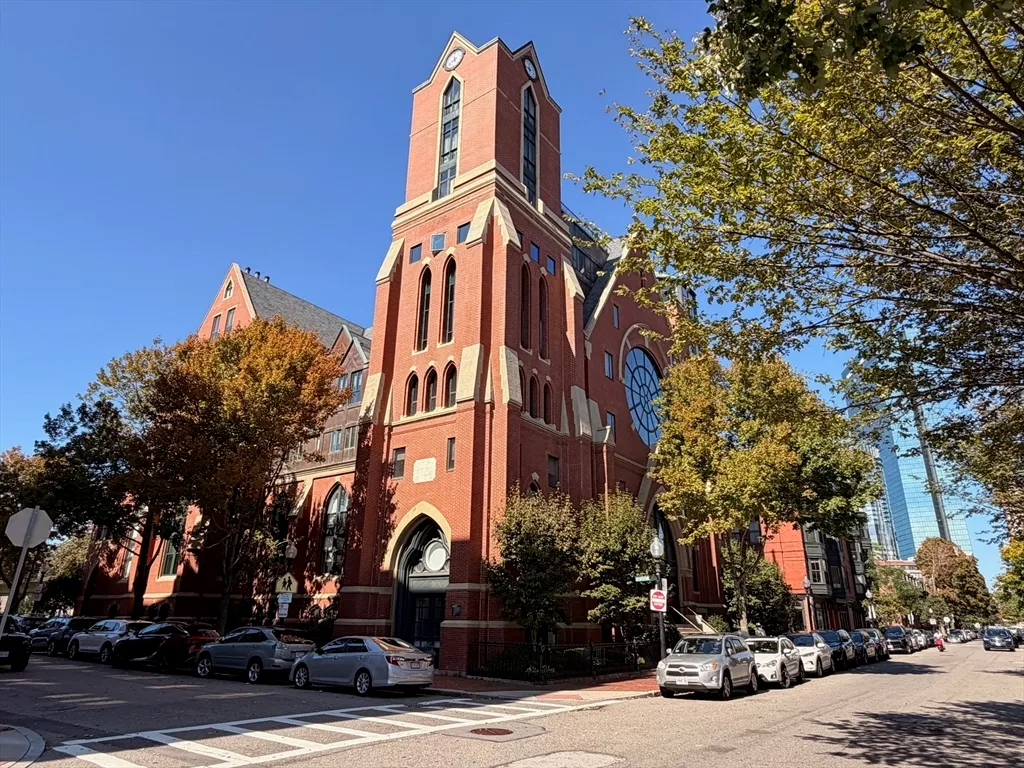 a front view of a building