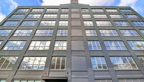 a view of a brick building