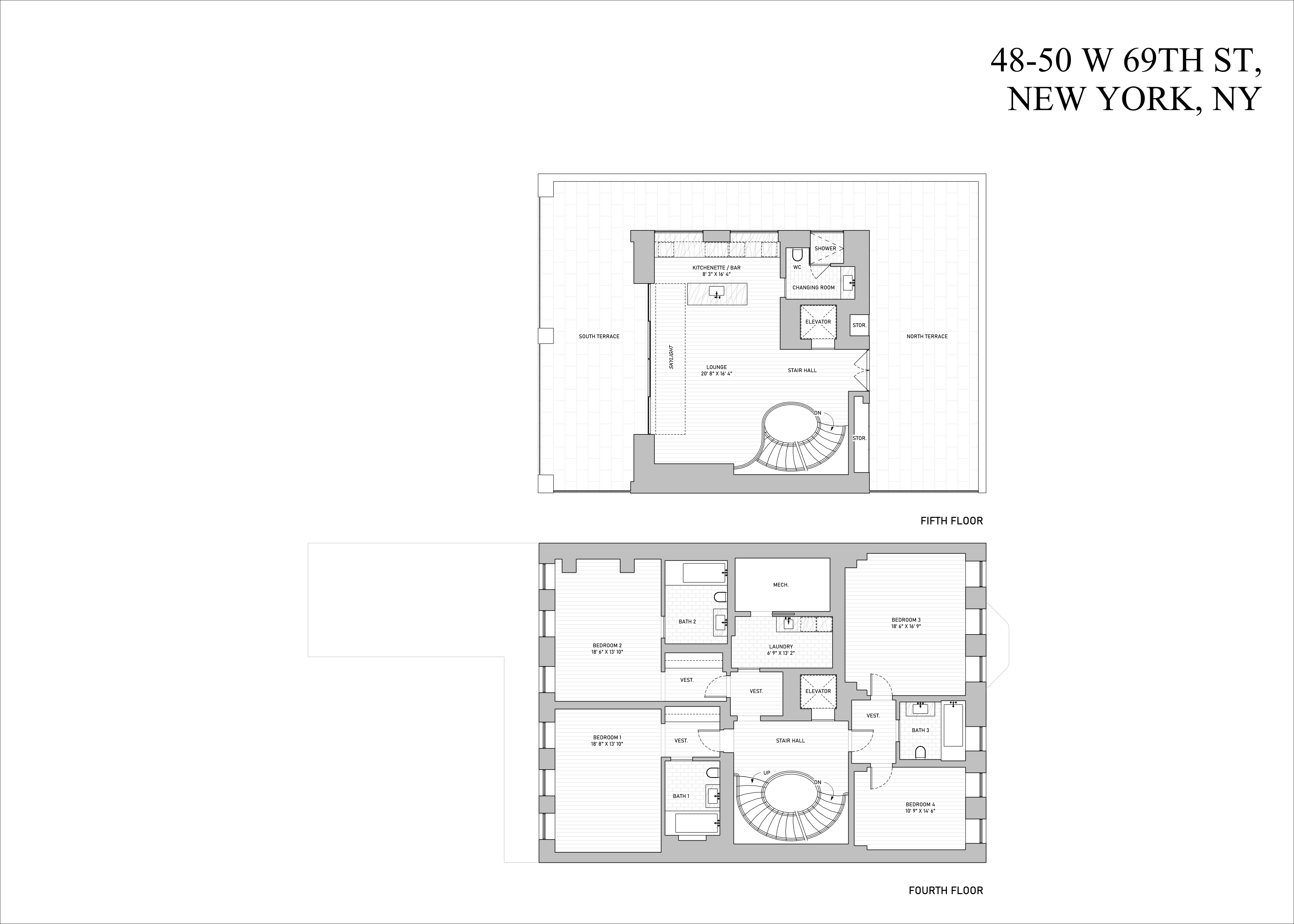48-50 West 69th Street Manhattan, NY 10023 - Photo 32 of 33 a picture of a bench in a building