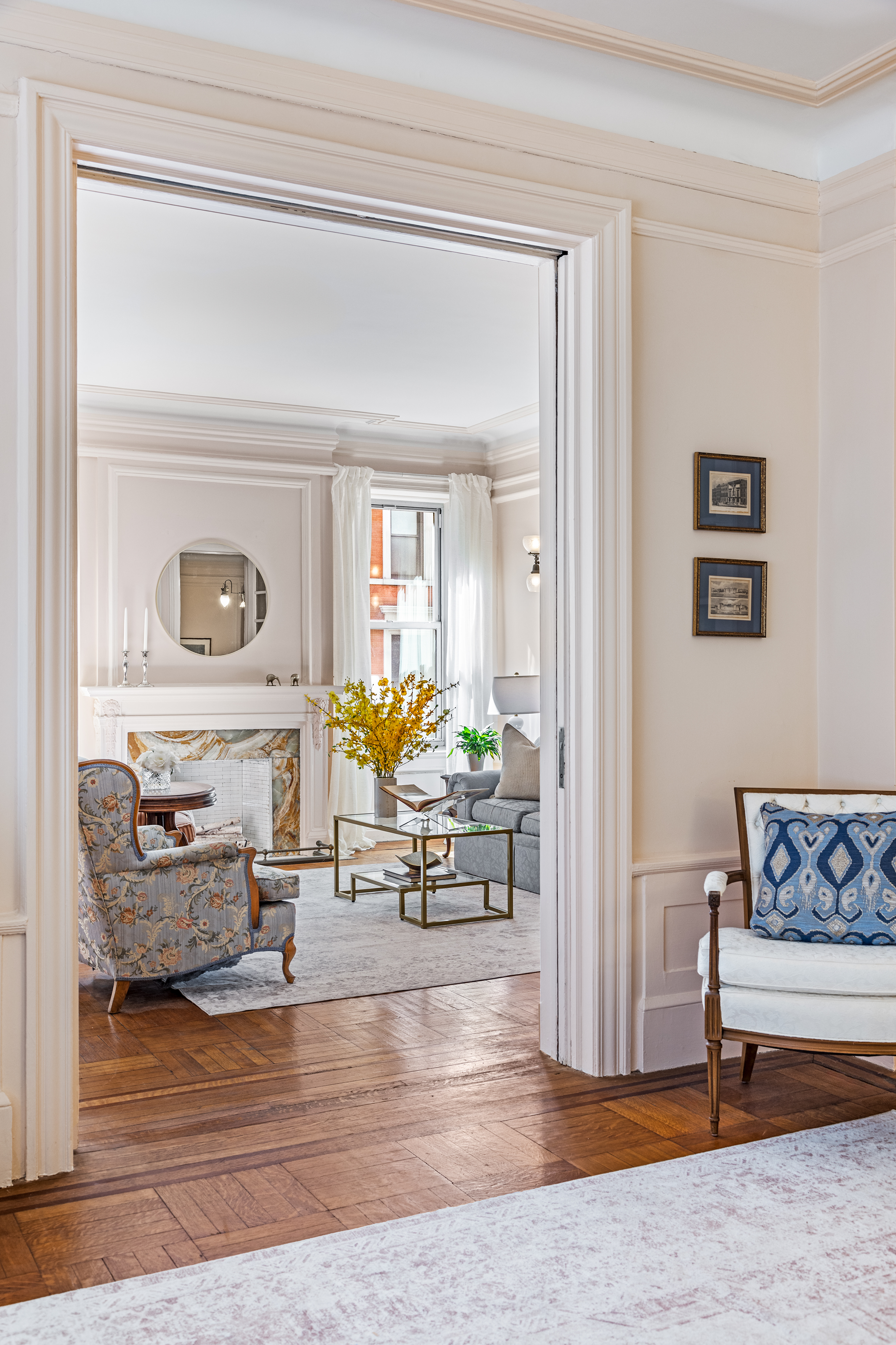 131 Riverside Drive, Unit 2C Manhattan, NY 10024 - Photo 4 of 17 a living room with furniture and a table