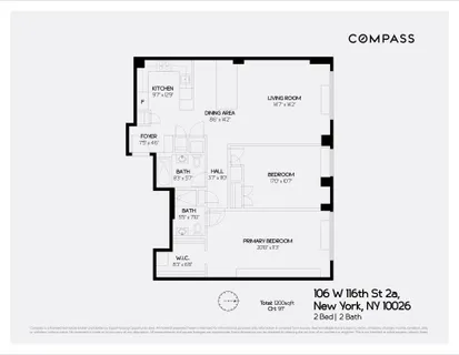 $969,000 | 106 West 116th Street, Unit 2A | Harlem