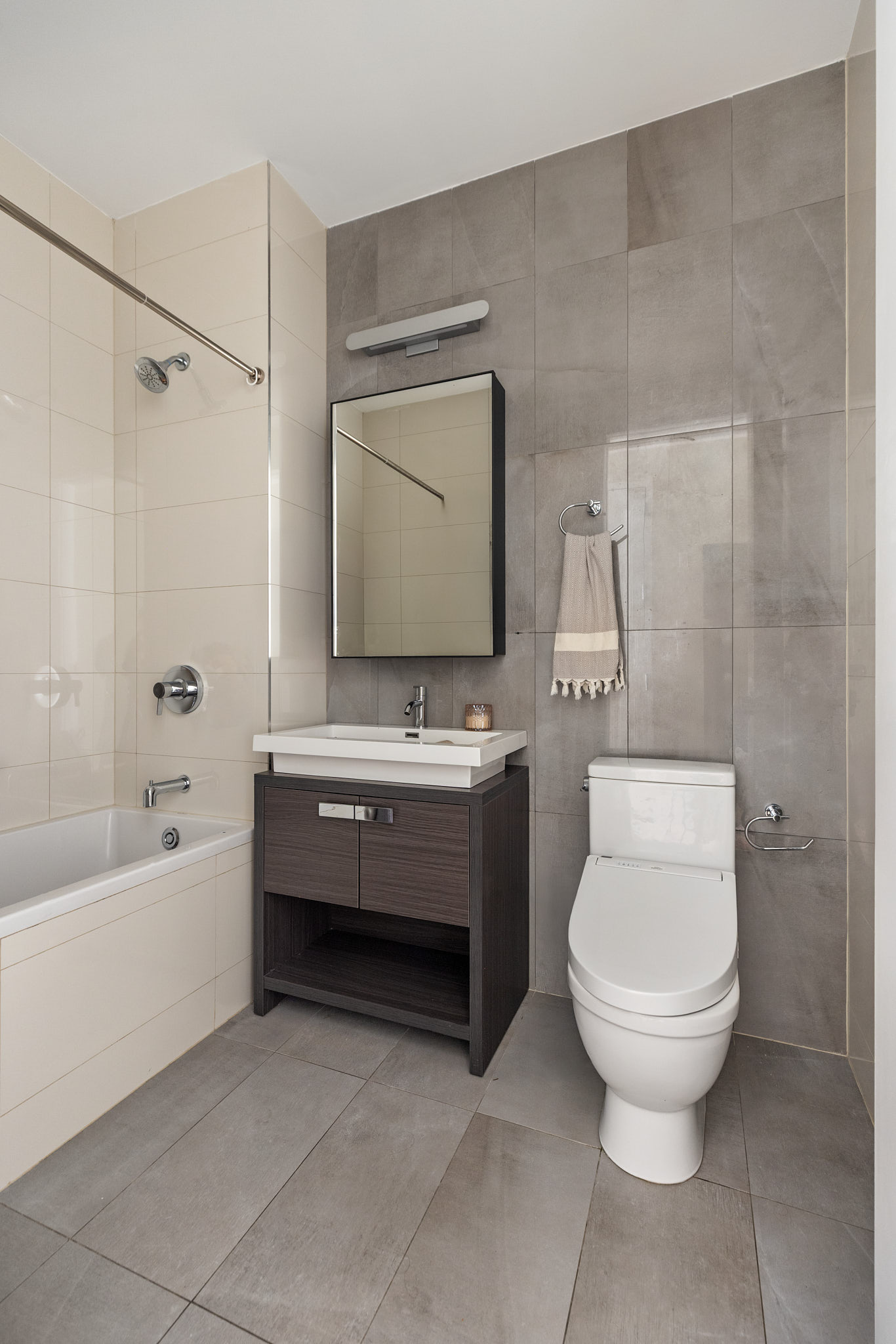 578 Sterling Place, Unit 2 Brooklyn, NY 11238 - Photo 8 of 10 a bathroom with a sink toilet and shower