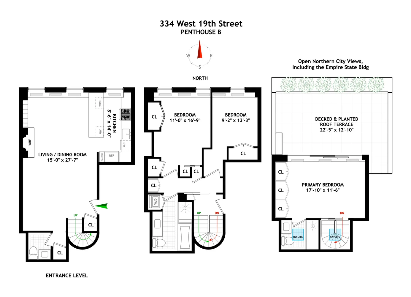 $3,150,000 | 334 West 19th Street, Unit PHB | Chelsea