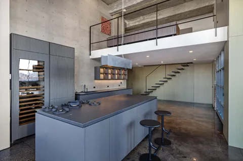 a room with gym equipment