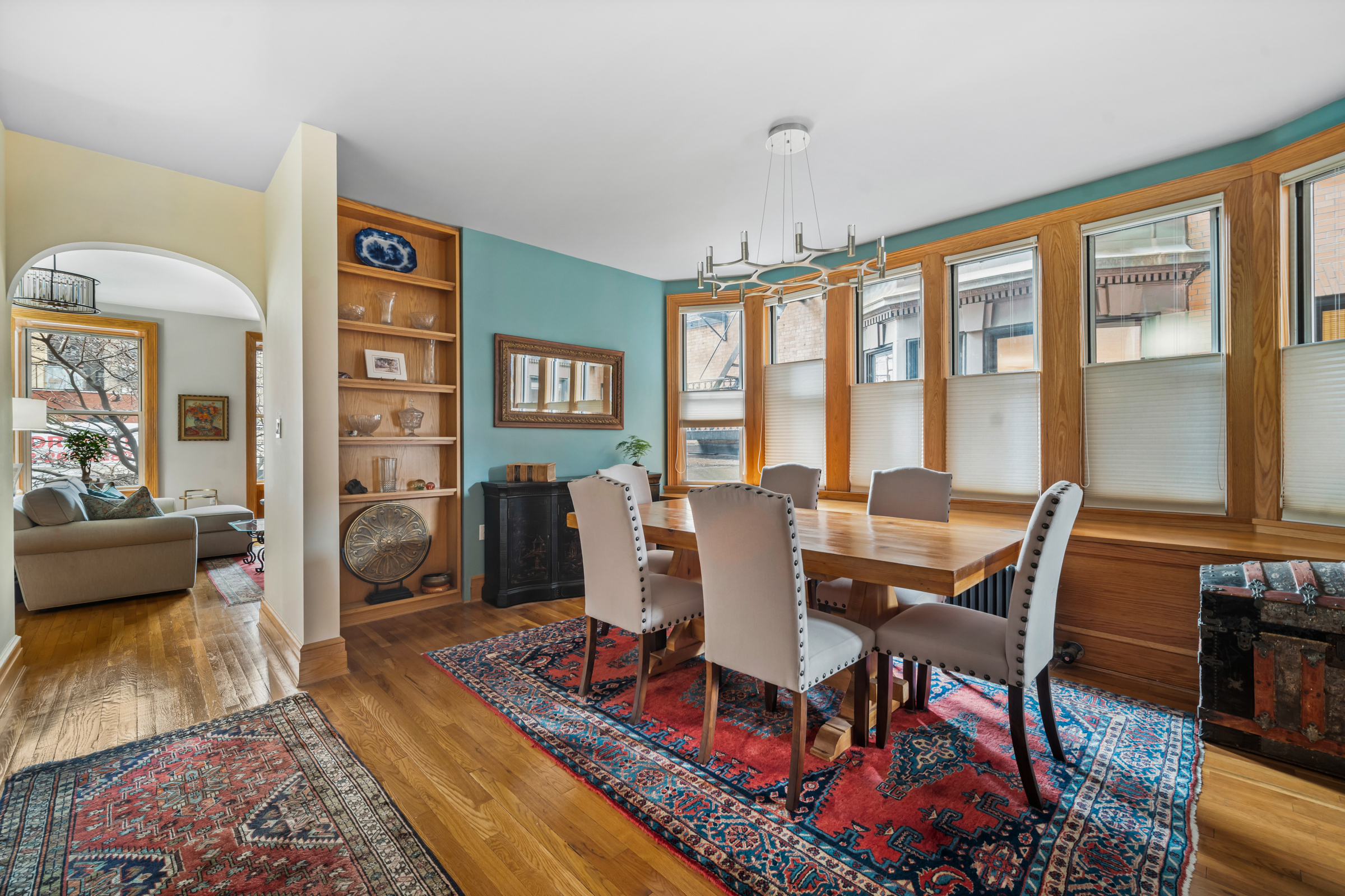 300 West 109th Street, Unit 2JK Manhattan, NY 10025 - Photo 7 of 18 a view of a dining room with furniture window and wooden floor