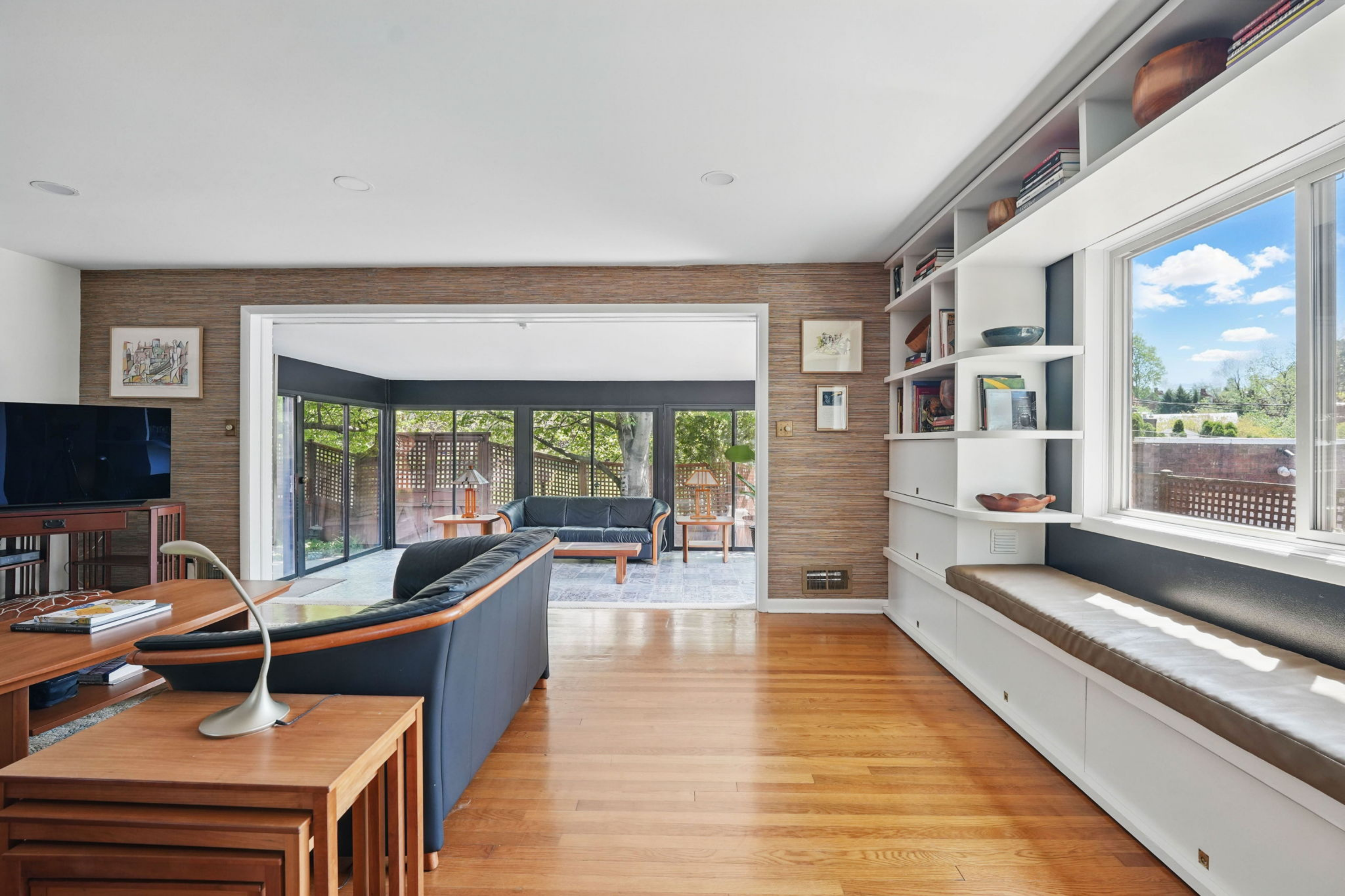 8003 16th Street Northwest Washington, DC 20012 - Photo 20 of 38 a living room with furniture and a flat screen tv