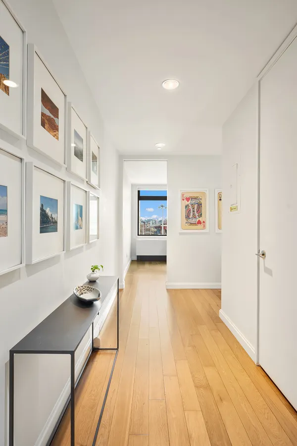 a view of livingroom with furniture and wooden floor