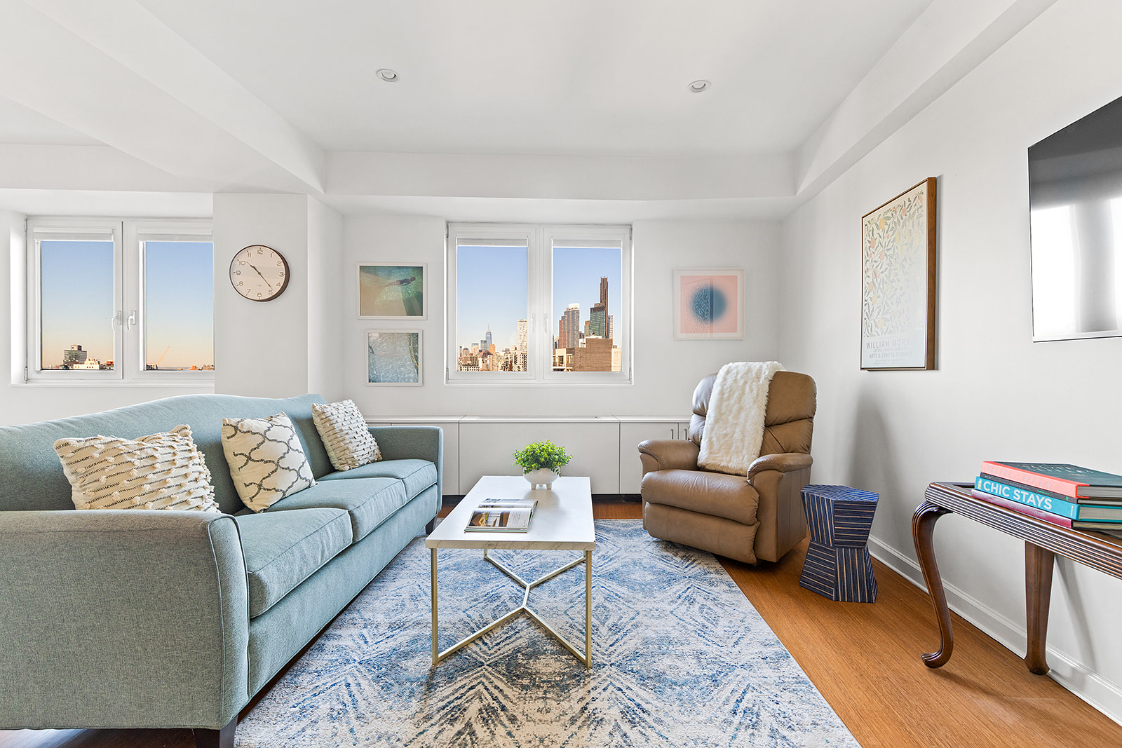 145 Park Place, Unit 6B Brooklyn, NY 11217 - Photo 3 of 17 a living room with furniture and a window