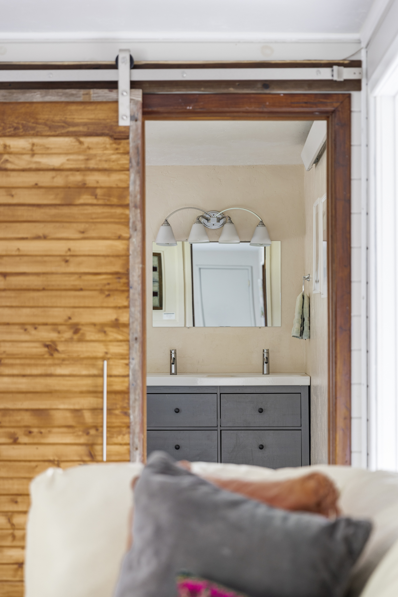 133 Gold Run Road Alma, CO 80420 - Photo 16 of 46 a bedroom with a bed and a mirror