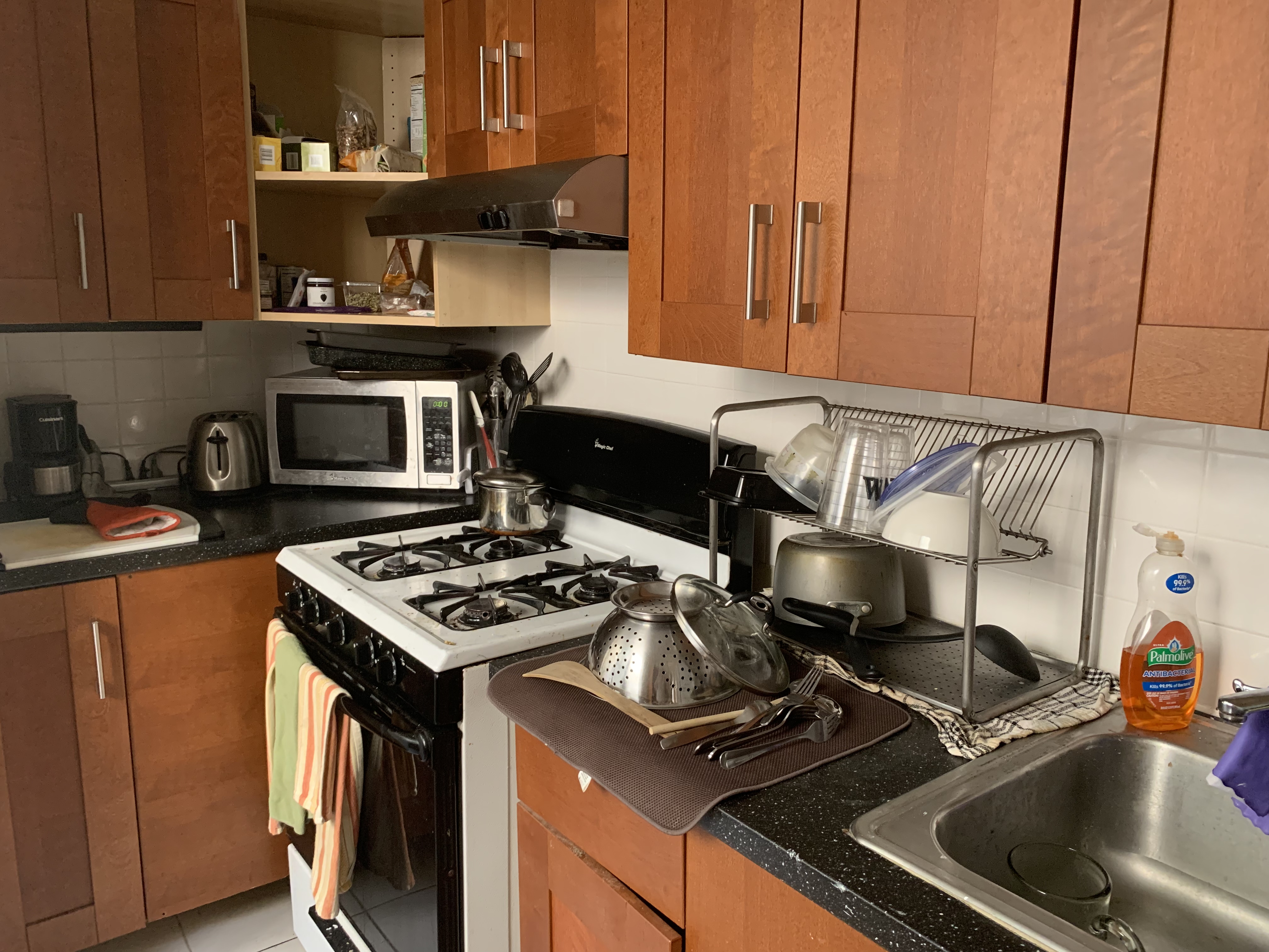 149 Sterling Street, Unit 1C Brooklyn, NY 11225 - Photo 3 of 6 a kitchen with stainless steel appliances granite countertop a stove and a sink