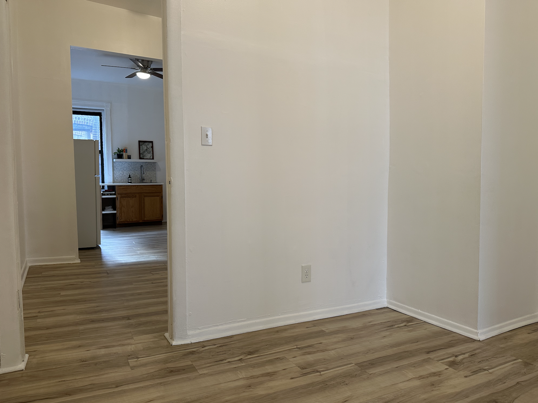 458 West 57th Street, Unit 5FE Manhattan, NY 10019 - Photo 10 of 14 a view of a bedroom from the hallway