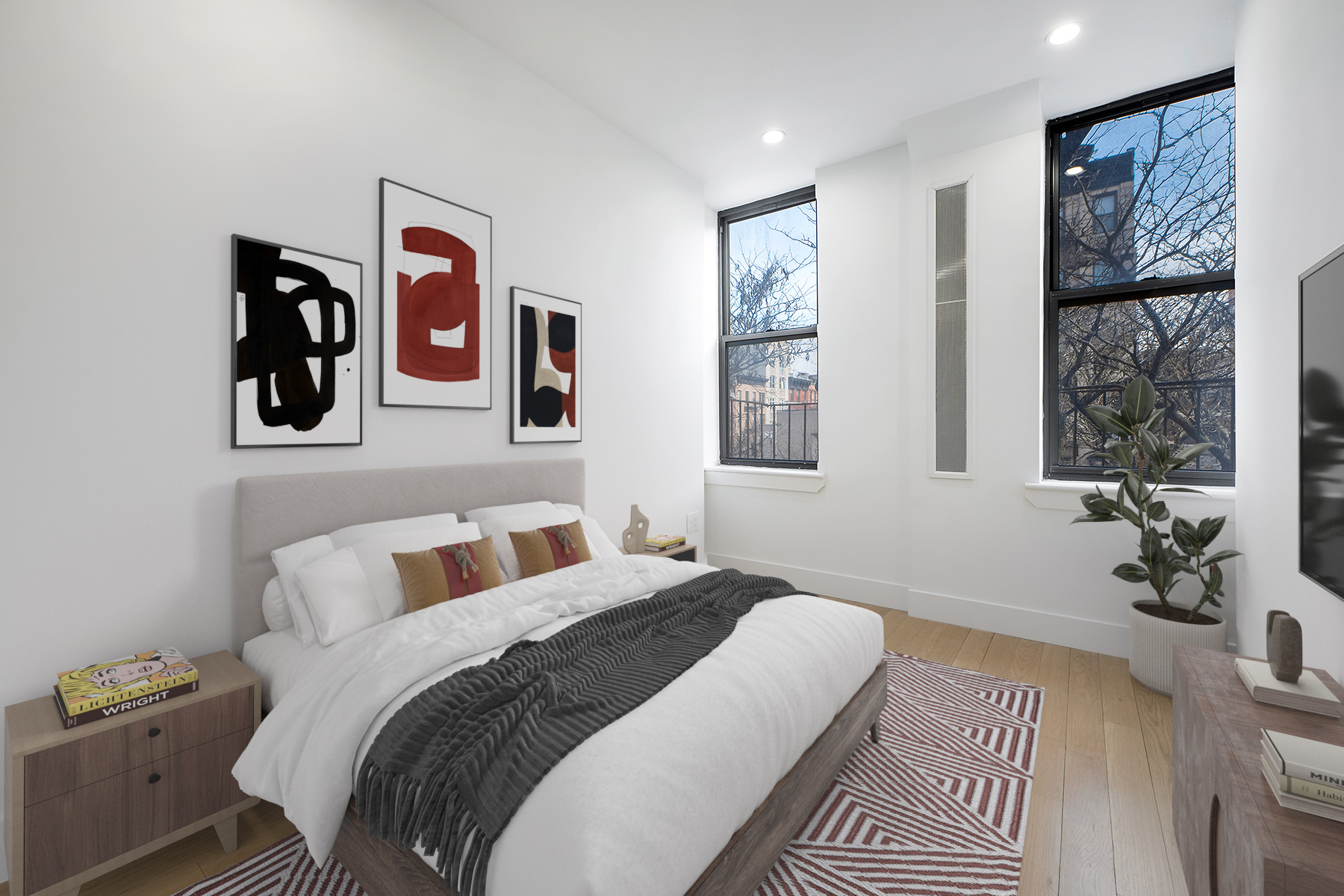 129 2nd Avenue, Unit 8 Manhattan, NY 10003 - Photo 3 of 11 a bedroom with a bed and a window