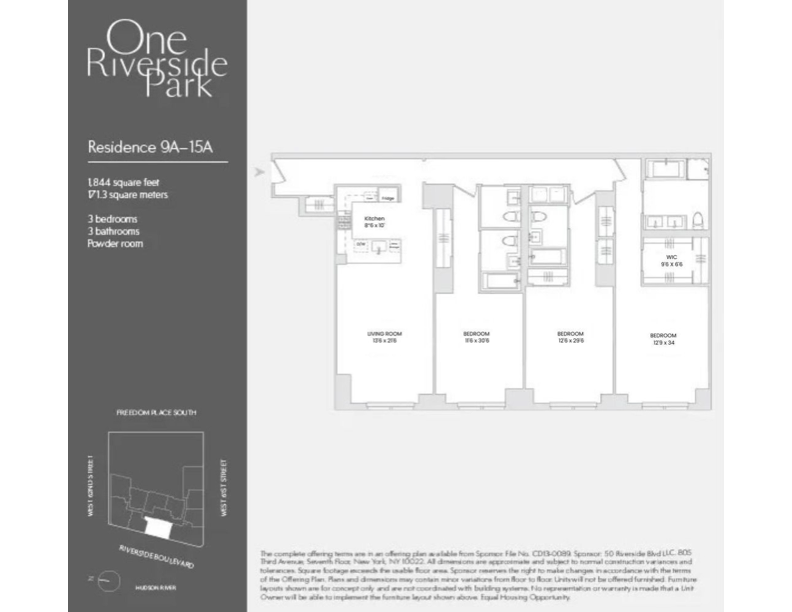 50 Riverside Boulevard, Unit 12A Manhattan, NY 10069 - Photo 29 of 29 Gallery Image 29