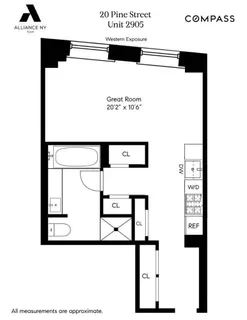 $700,000 | 20 Pine Street, Unit 2905 | Financial District