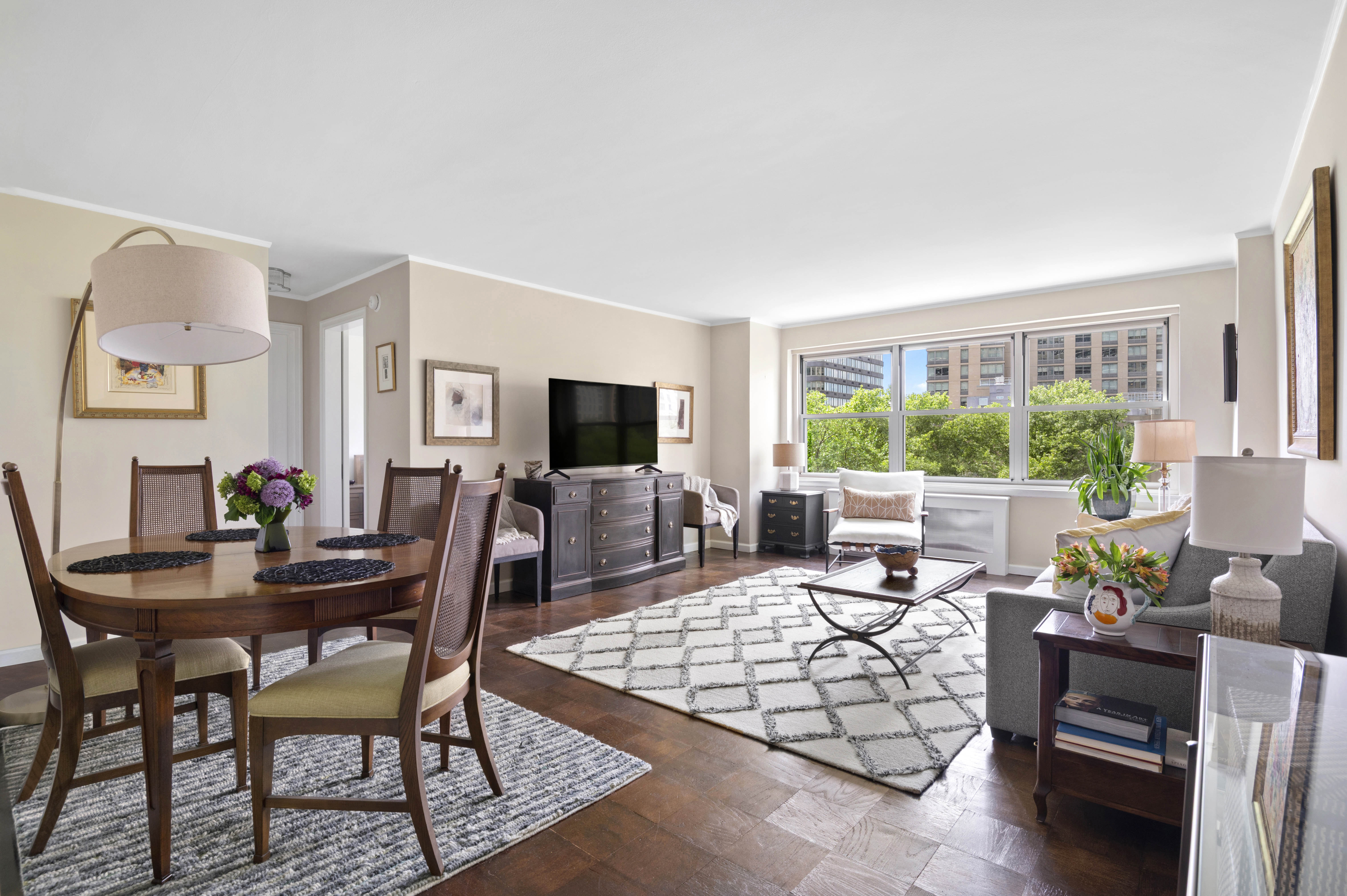 165 West End Avenue, Unit 5A Manhattan, NY 10023 - Photo 1 of 17 a view of a livingroom with furniture and a window