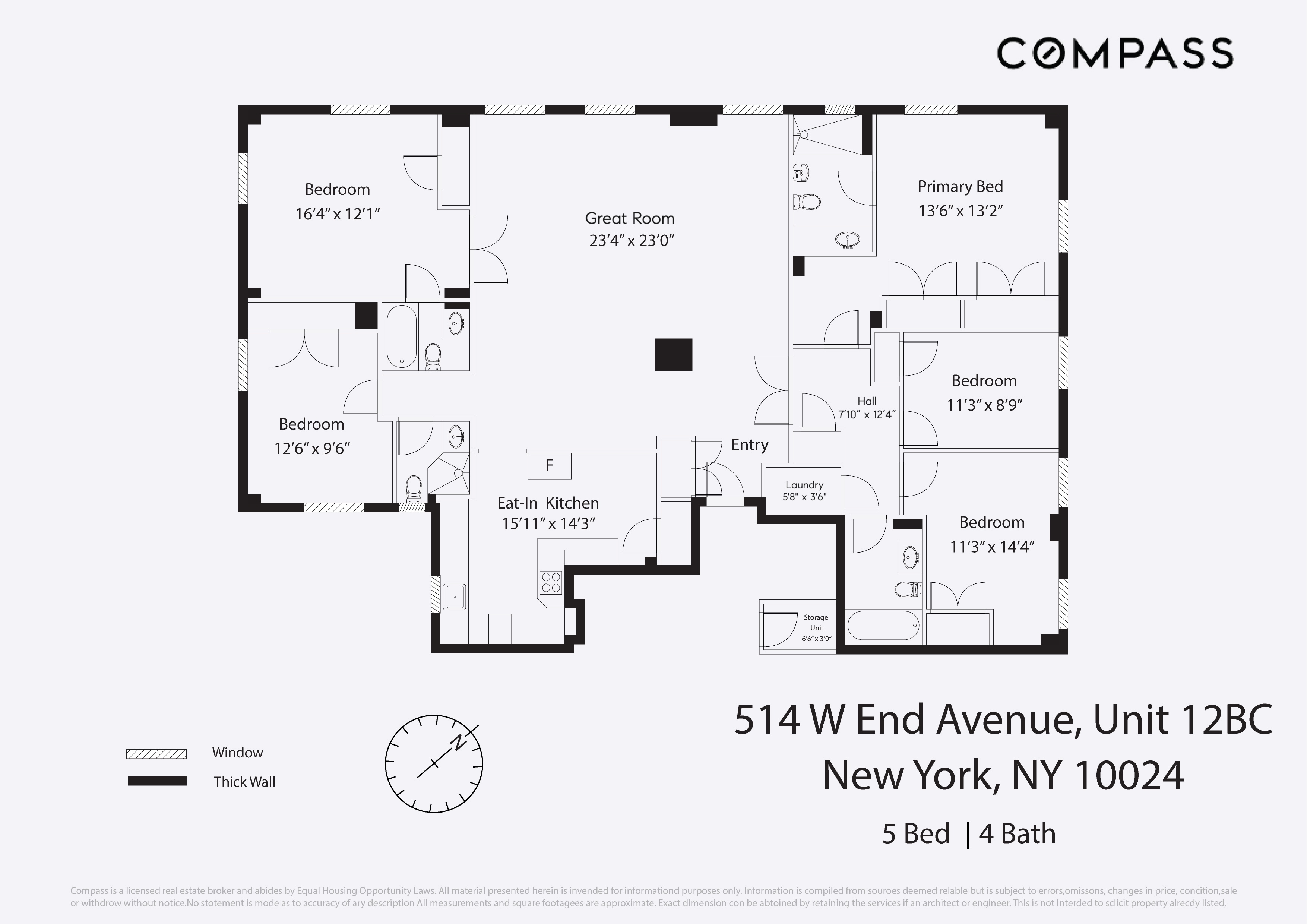514 West End Avenue 12BC Upper West Side New York NY 10024