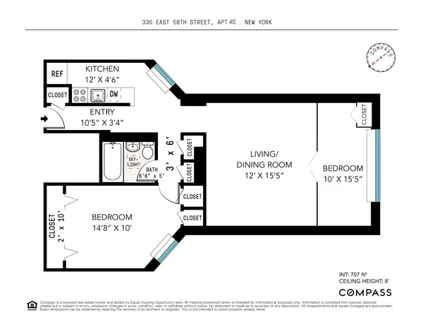$5,000 | 330 East 58th Street, Unit 3E | Sutton Place