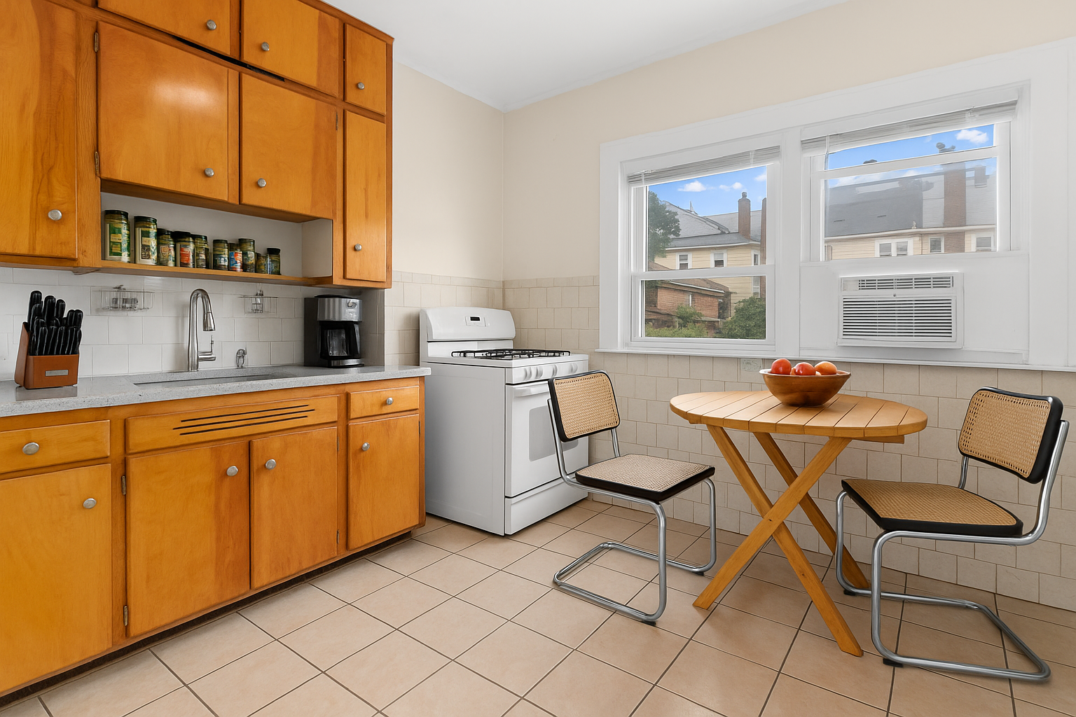 1065 East 39th Street Brooklyn, NY 11210 - Photo 3 of 15 a work place with a desk and chair next to a window