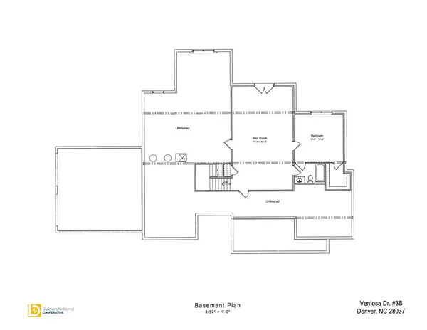 an aerial view of residential house with outdoor space and trees all around