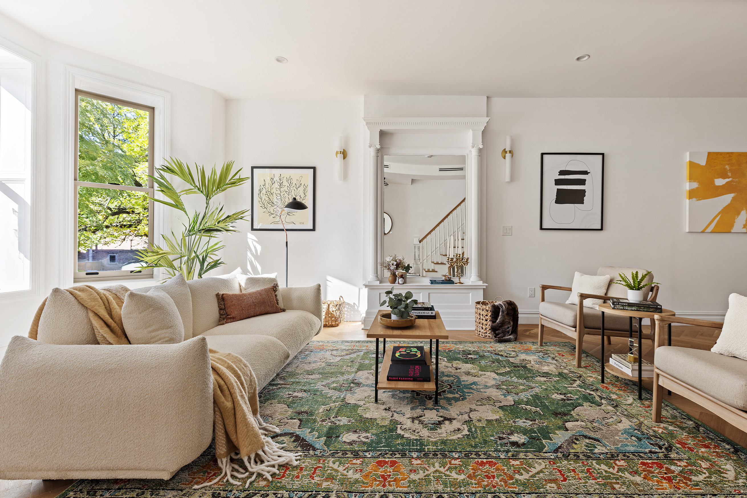 1433 Dean Street Brooklyn, NY 11213 - Photo 2 of 18 a living room with furniture and a potted plant