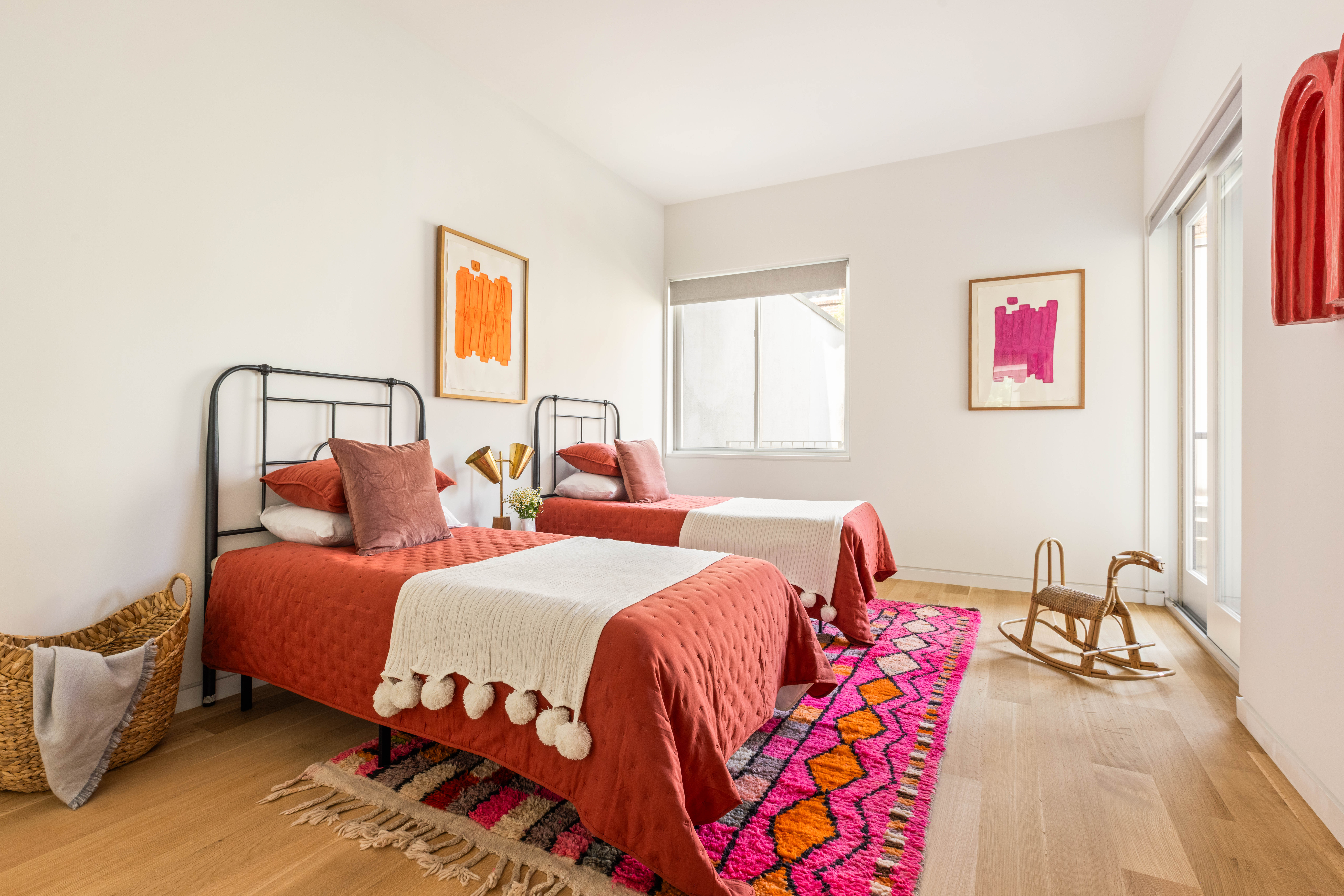 17 Bergen Street, Unit 2 Brooklyn, NY 11201 - Photo 11 of 14 a bedroom with two beds and a dresser next to a window