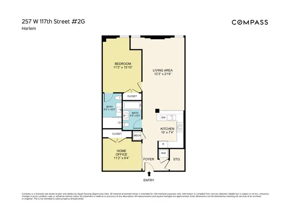 $4,500 | 257 West 117th Street, Unit 2G | Harlem