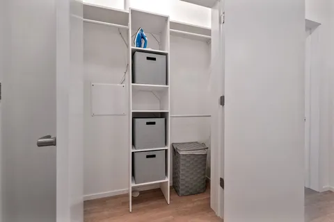 a room with closet