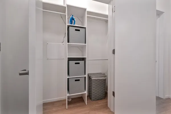 a room with closet