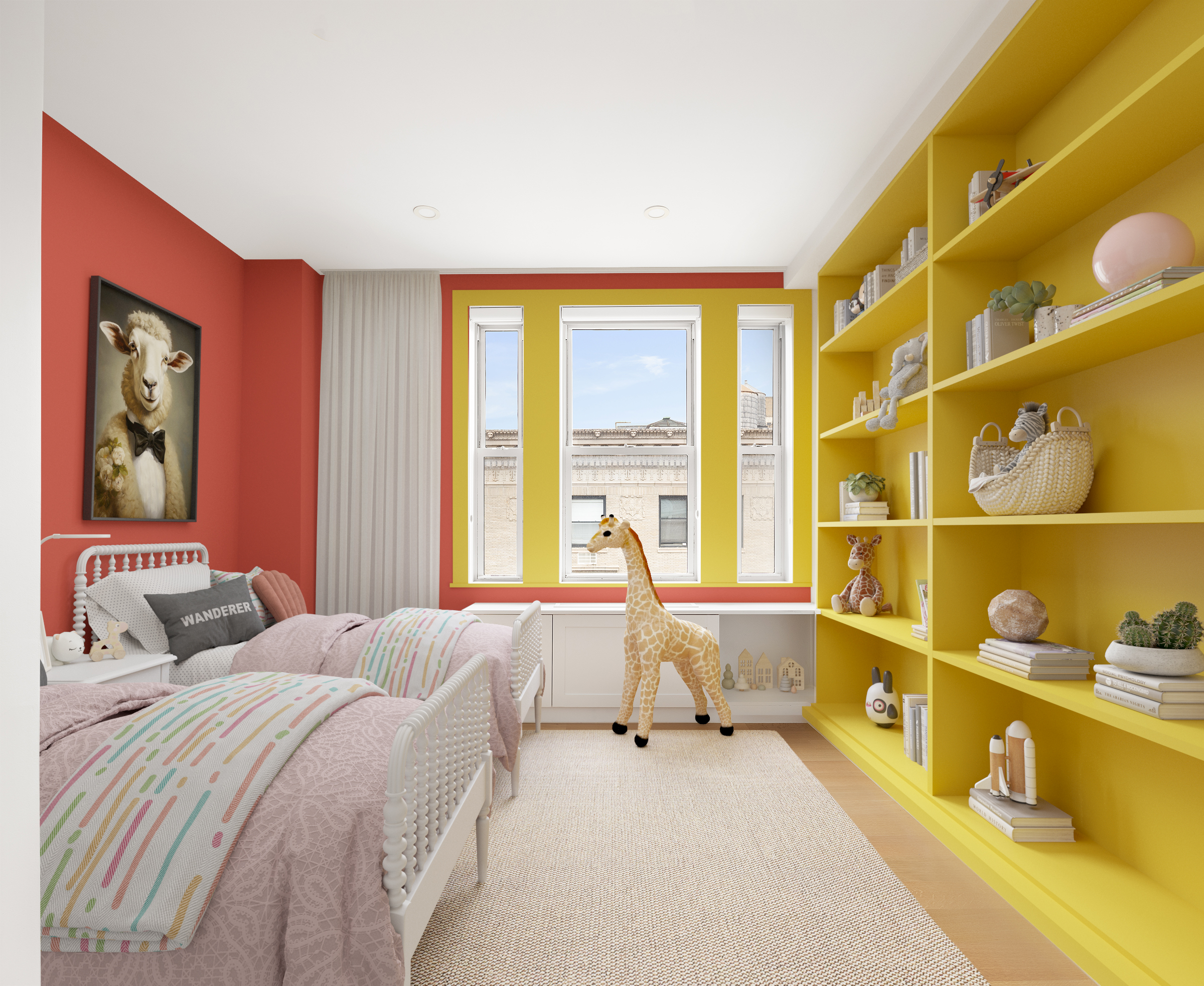 240 West End Avenue, Unit PH Manhattan, NY 10023 - Photo 13 of 25 a spacious bedroom with a bed and a window