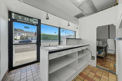 a close view of water heater room