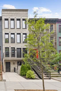 a front view of a building