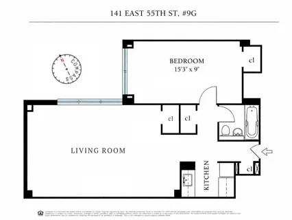 $625,000 | 141 East 55th Street, Unit 9G | Midtown East