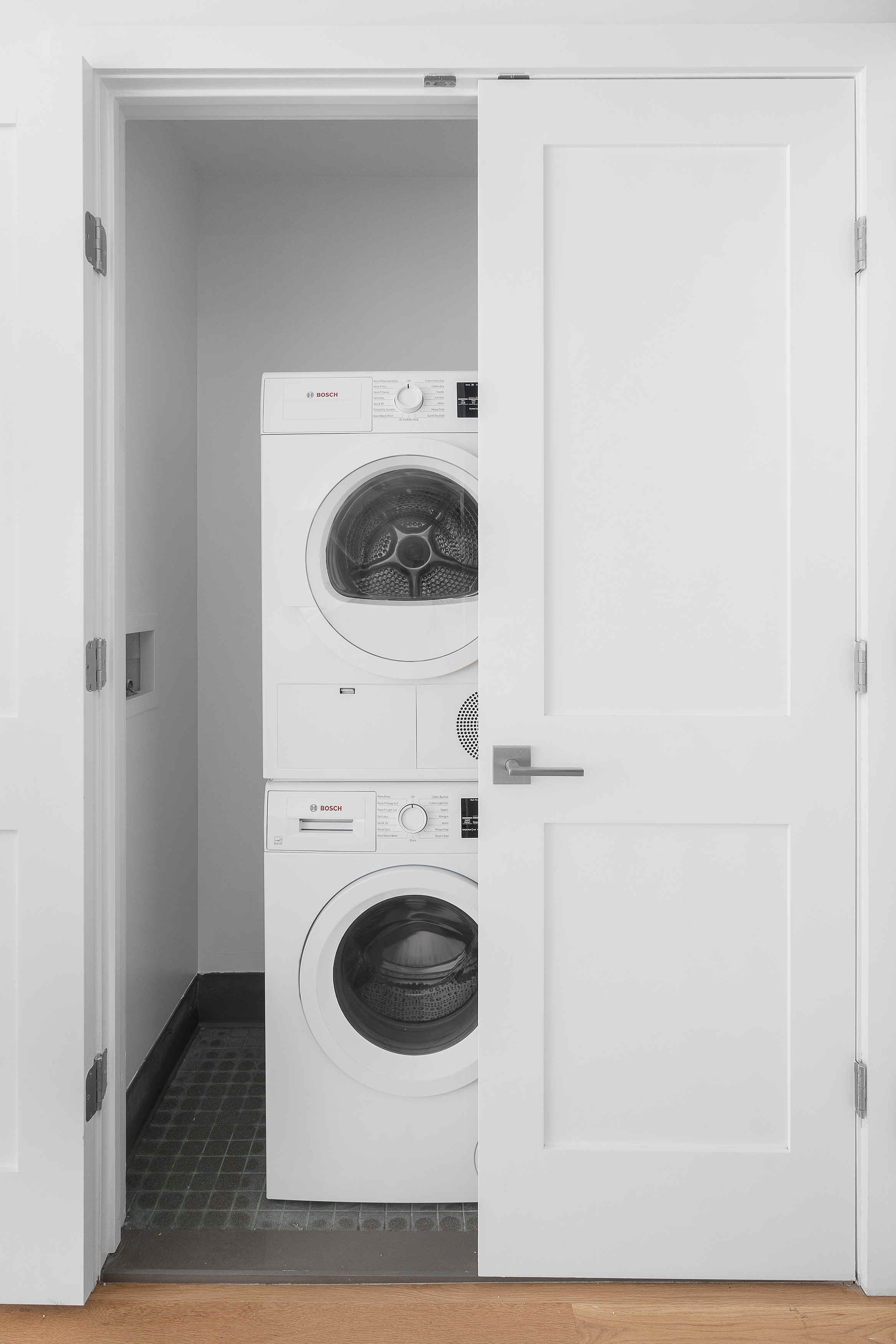 927 Atlantic Avenue, Unit 7A Brooklyn, NY 11238 - Photo 11 of 16 a utility room with dryer and washer