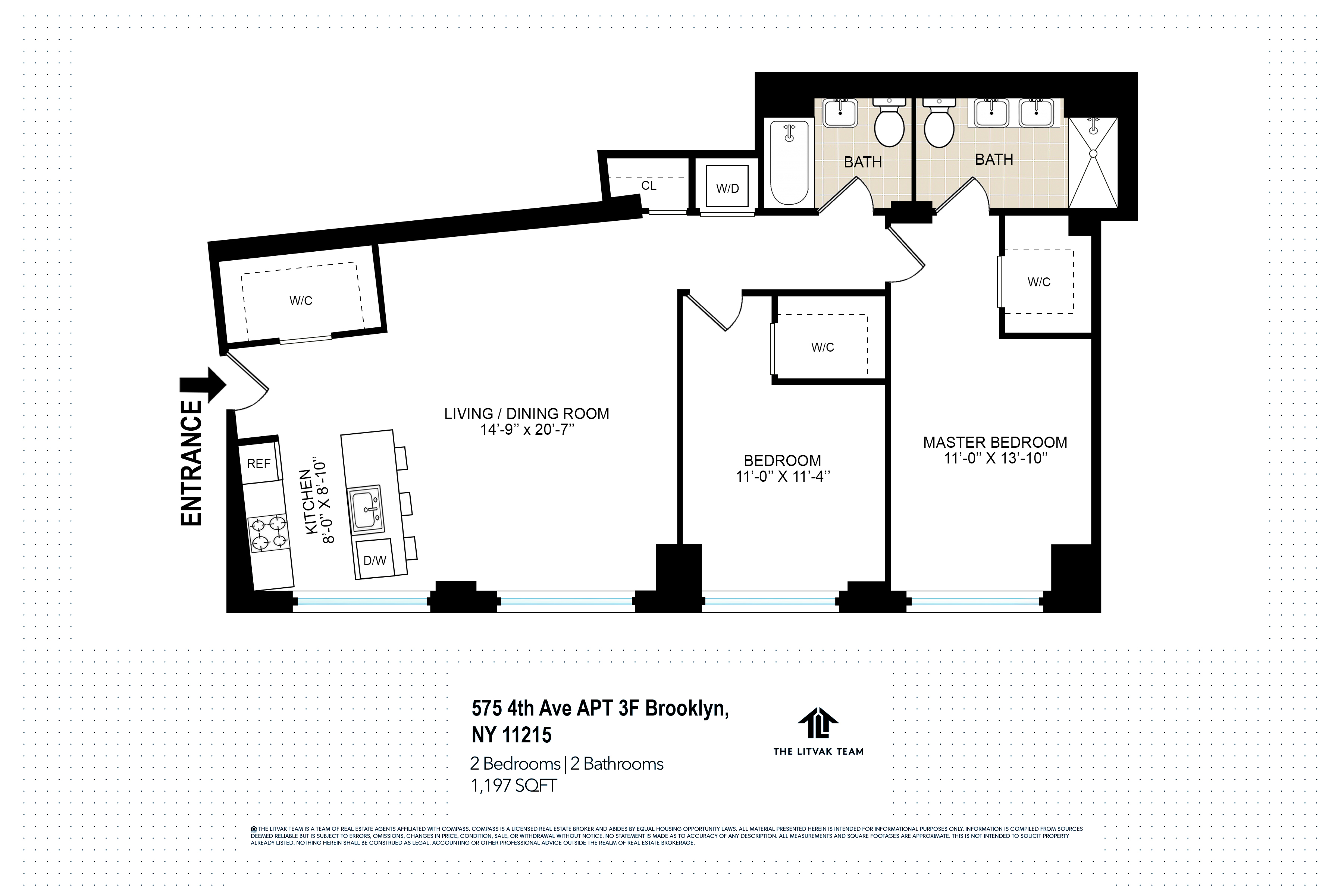575 4th Avenue, Unit 3F Brooklyn, NY 11215 - Photo 15 of 15 a picture of a bench in front of a window