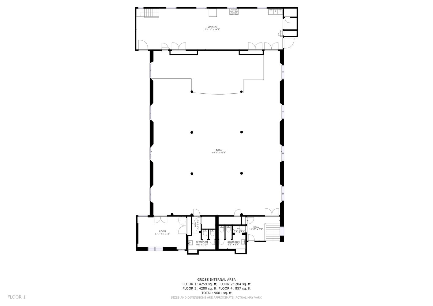 a large white bed with white walls