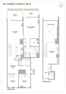 $4,495,000 | 90 Furman Street, Unit N510 | Brooklyn Heights