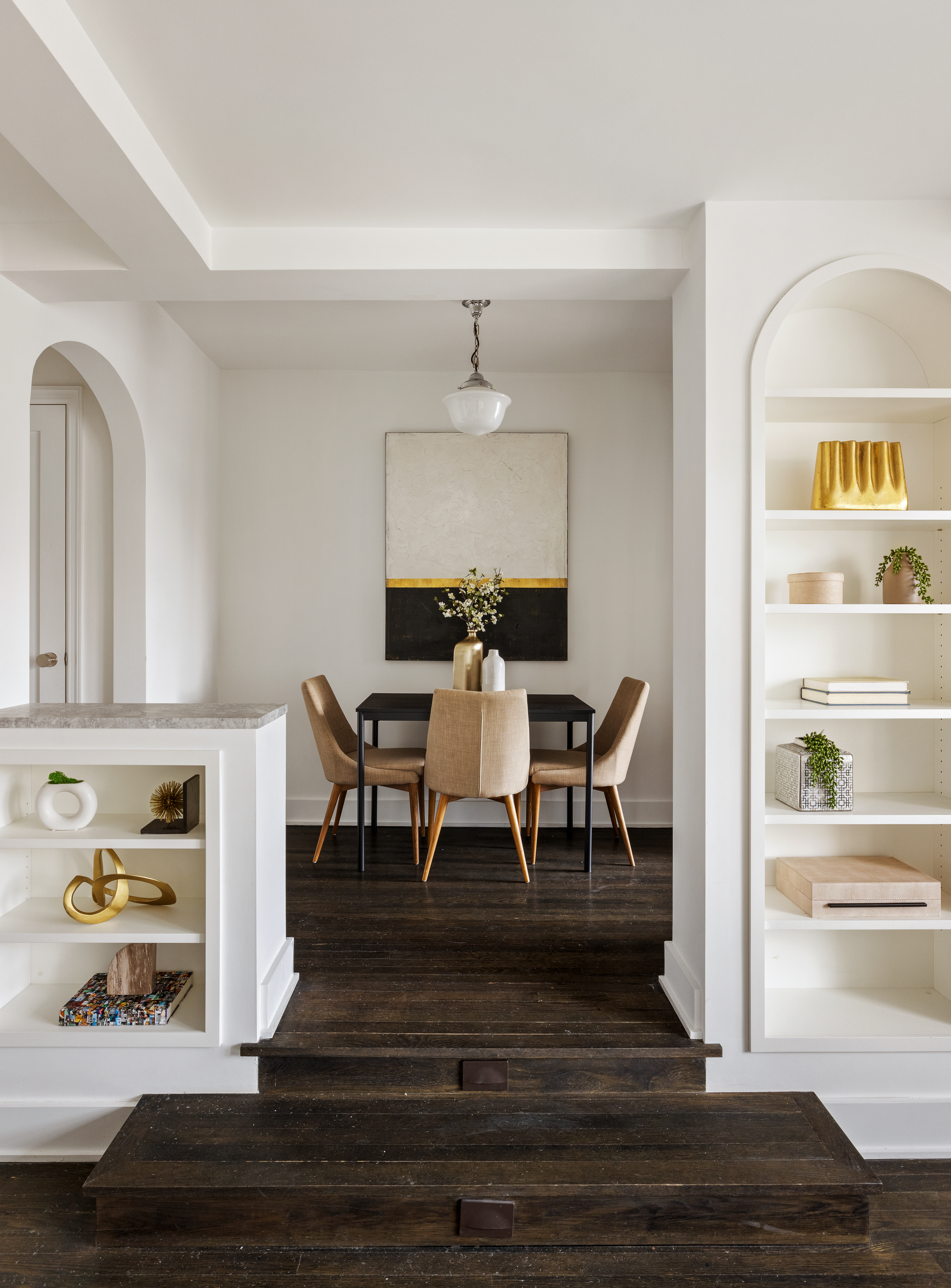 299 West 12th Street, Unit 7BC Manhattan, NY 10014 - Photo 4 of 16 a view of a dining room with furniture and wooden floor