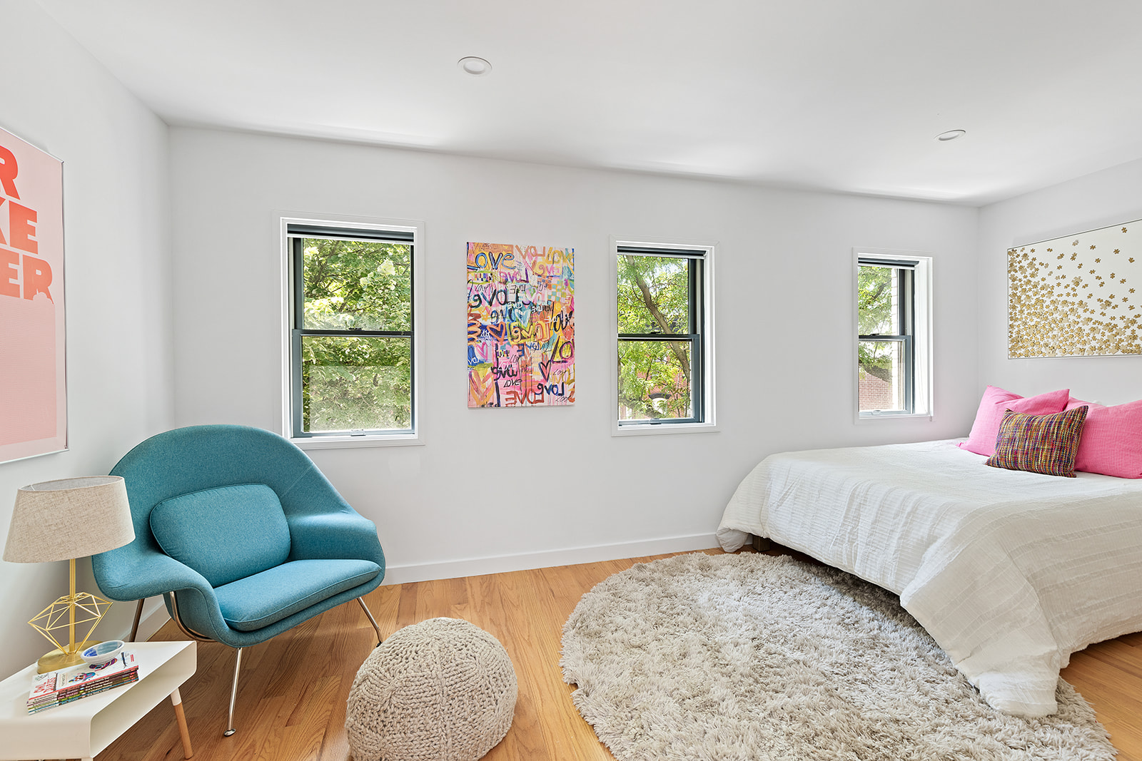 171 13th Street Brooklyn, NY 11215 - Photo 8 of 17 a bedroom with a bed and a couch