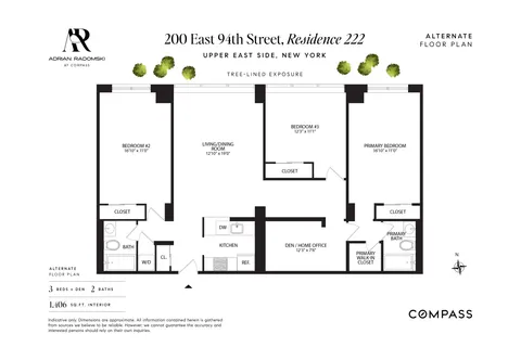 $1,995,000 | 200 East 94th Street, Unit 222 | Upper East Side