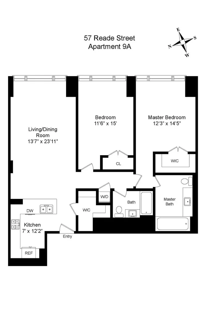 $9,600 | 57 Reade Street, Unit 9A | TriBeCa