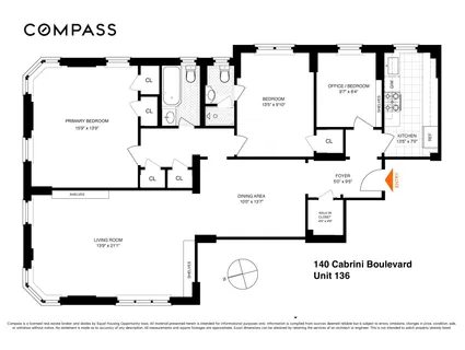 $1,295,000 | 140 Cabrini Boulevard, Unit 136 | Hudson Heights