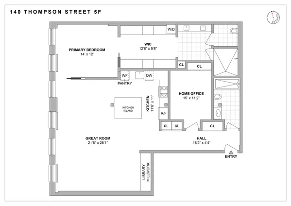 $3,395,000 | 468 West Broadway, Unit 5F | SoHo