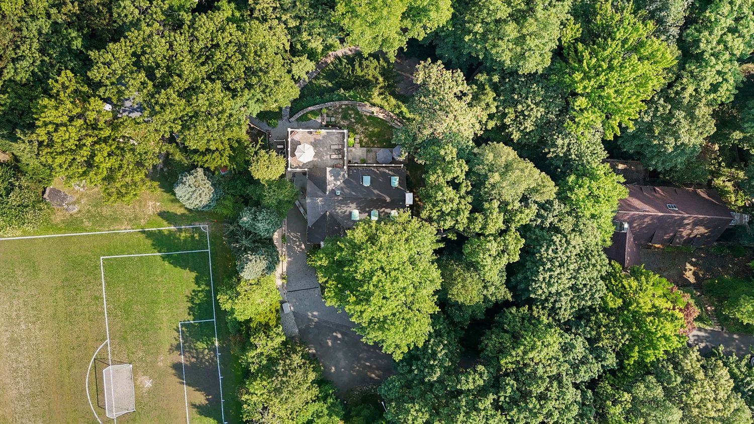 a view of a car in a garage