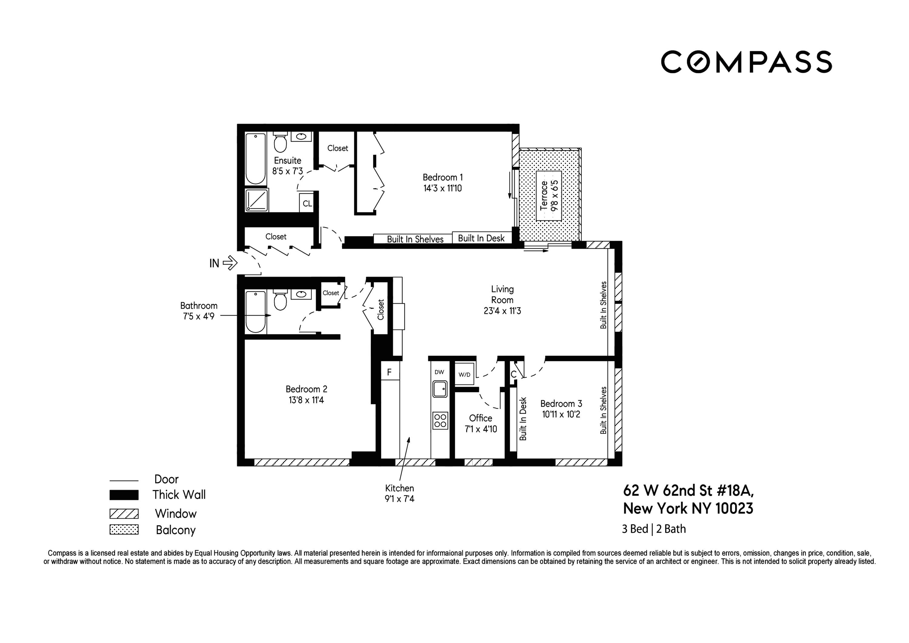 62 West 62nd Street, Unit 18A Manhattan, NY 10023 - Photo 16 of 16 a picture of a bench in front of a bird