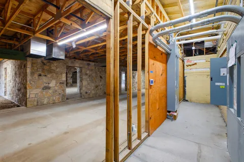 a view of storage and utility room
