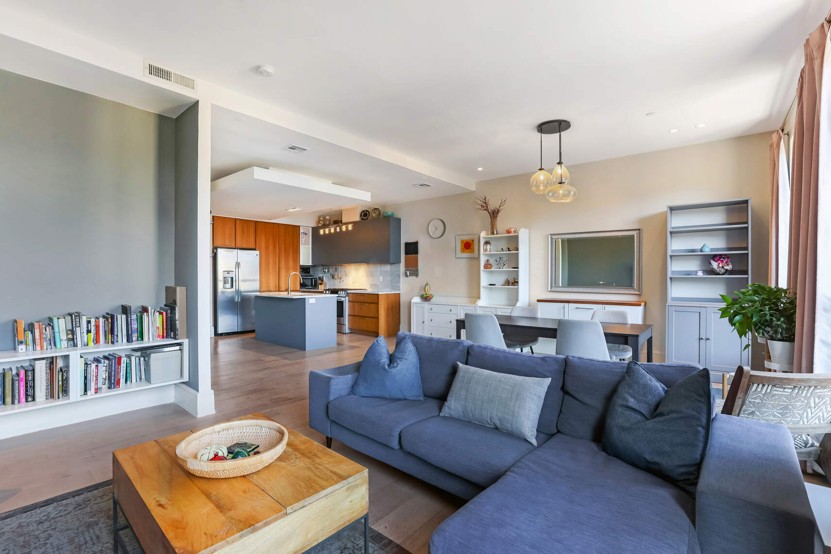 288 19th Street, Unit 3 Brooklyn, NY 11215 - Photo 5 of 26 a living room with furniture and a book shelf