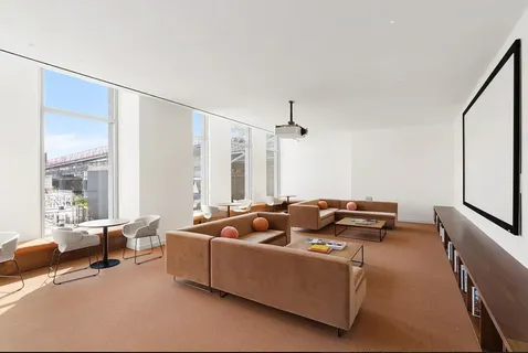 a play room with furniture