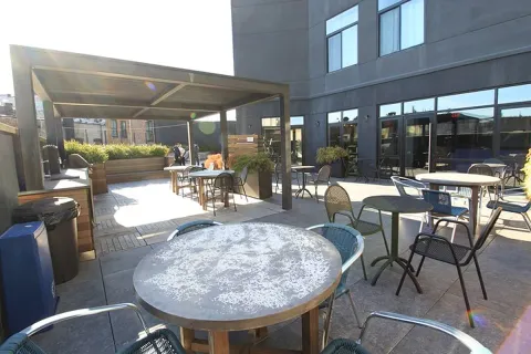 a view of a dining room and livingroom view