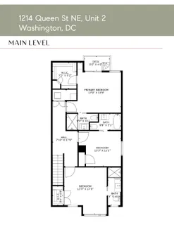$650,000 | 1214 Queen Street Northeast, Unit 2, Washington, DC 20002