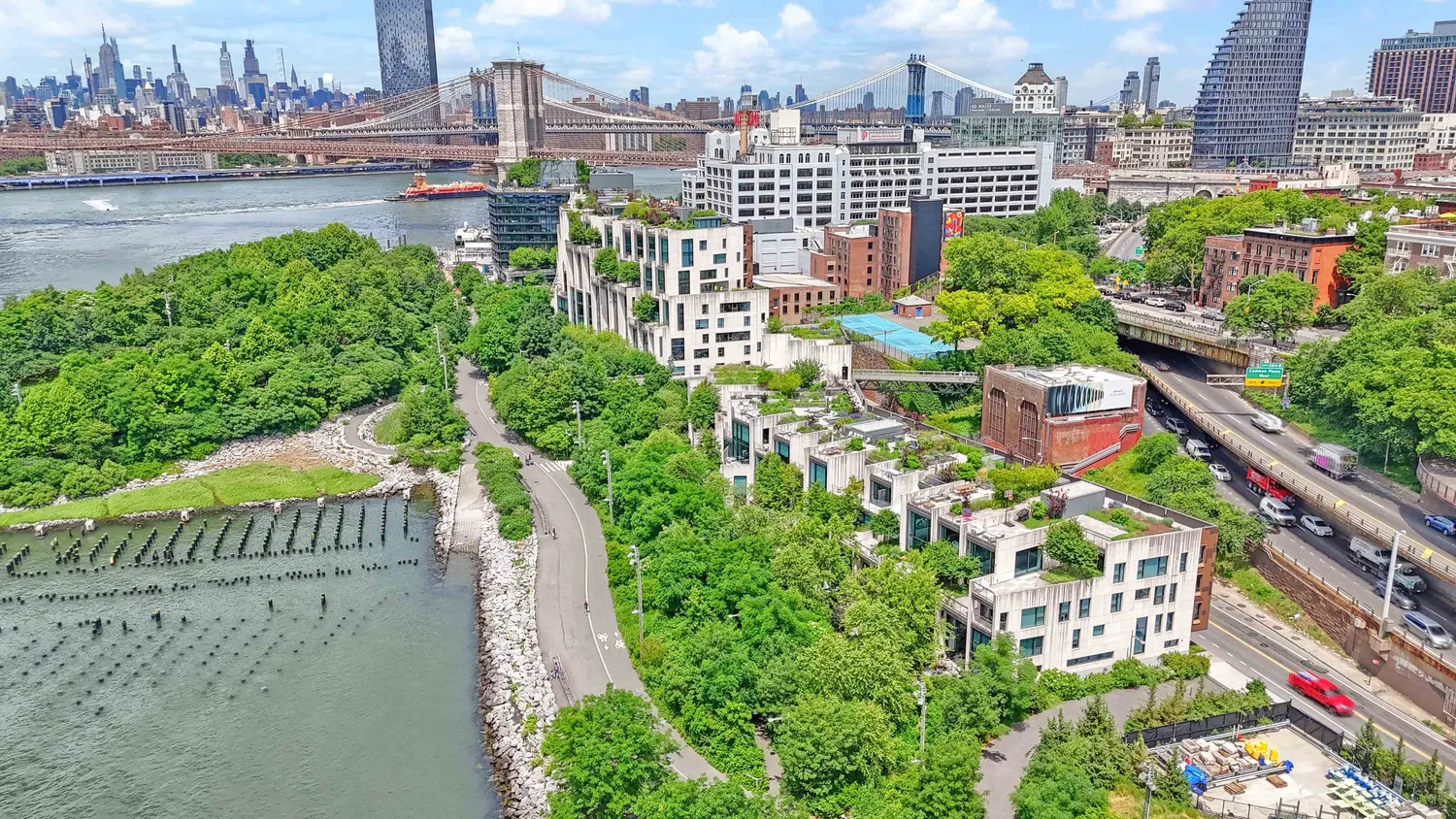 a view of building with yard